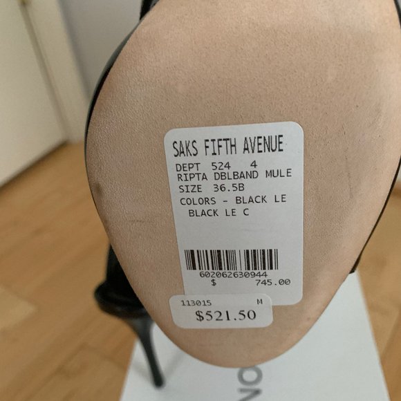 Manolo Blahnik Leather Ripta Mule Heel NWT - Picture 10 of 10
